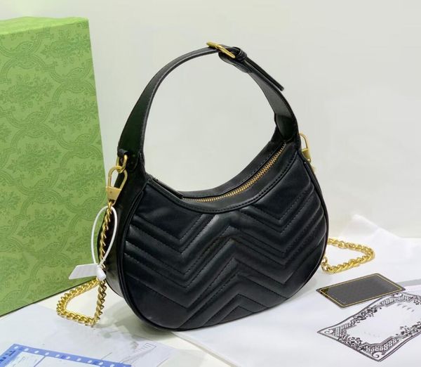 

marmont underarity bag designer half moon bag handbag purse leather adjustable shoulder strap