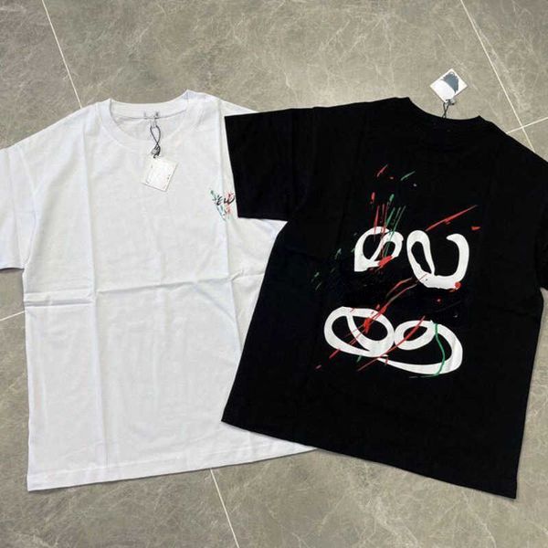 

cotton mens t shirt fashion print short sleeve tshirts designer t shirt men women sweatshirt round neck pullover tee loose 4xl 5xl, White;black