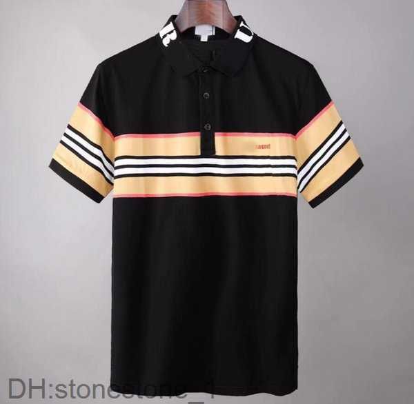 

spring summer mens polo shirt italy shorts sleeve tee designer polos tshirt lapel 22ss men garter letters little bee printing clothing #0013, White;black