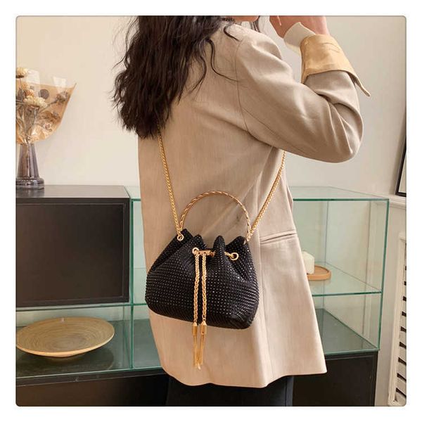 

shoulder bags crossbody designer bag women bright diamond handbag versatile dinner chain evening messenger bag tote purses 230215