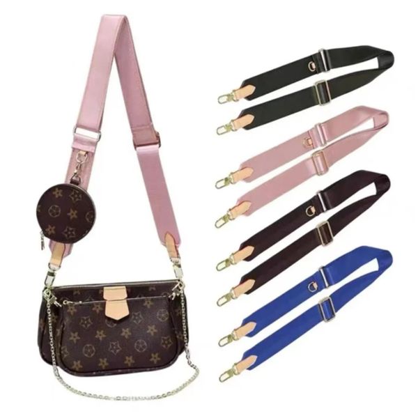 

2023 luxury designer women's bags 3 pcs wallet luxury ladies handbag crossbody bag shoulder bag chain satchel fashion multicolor strap