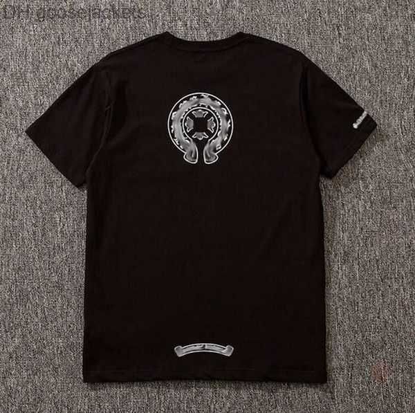 

classics mens t shirts sanskrit cross print dhbw heart brand crew neck chromes short sleeves tees ch t-shirts sweater 22krq5, White;black