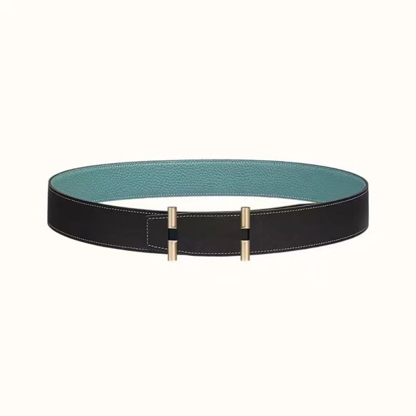 

designer belt for men luxury womens waist man's belts buckle woman fashion casual double gold letter buckle black genuine leather belts, Black;brown