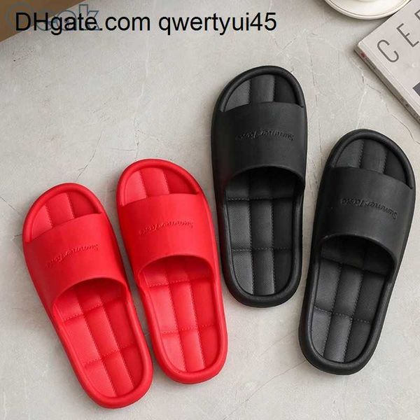 

qwertyui45 slippers slippers bathroom slipper non slip eva shower slides sandals for women men embossed summer pool flip flop indoor home sh, Black