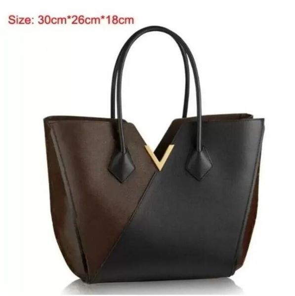 

women shoulder bags splicing totes designers handbags ms leather travel woman messenger school bag tote