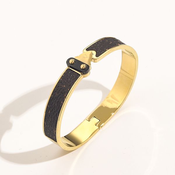 

cuff official website the same 18k golden charms brown floral leather letter v bracelets designers jewellery for mens womens bangles jeweler, White
