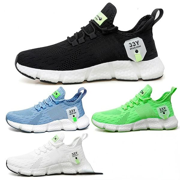 

dress shoes fashion men sneakers mesh breathable man white running tennis comfortable outdoor sports casual tenis masculino 230217, Black