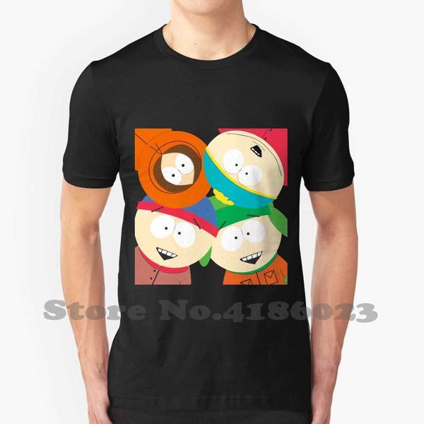 

men's t-shirts cool design trendy t-shirt tee southpark t230217, White;black