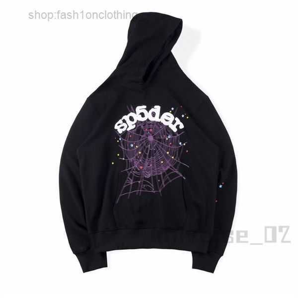 

2023 hoodies young thug 555555 angel pullover pink red hoodye pants men quality shoe printing spider web sweatshirts 1 yoed, Black