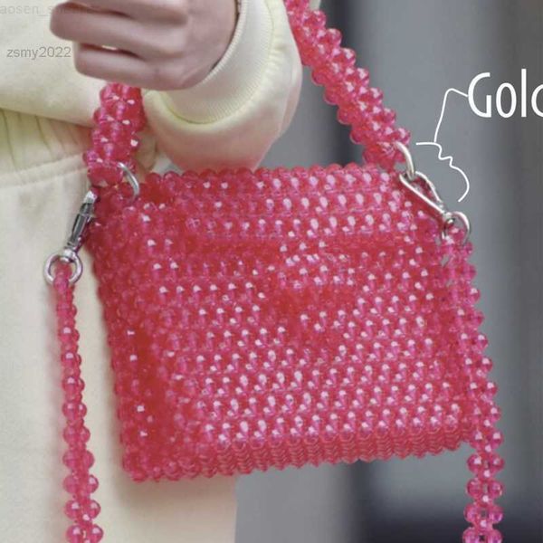 

diy hand-woven hand beaded bag can be customized ladies messenger purses and handbags luxury designer female bags for women 2021