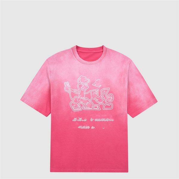 

fashion men's t-shirts 2023 louiseity soft cotton short sleeve round neck wrinkle proof preshrunk letter logo loose student casual coup, White;black