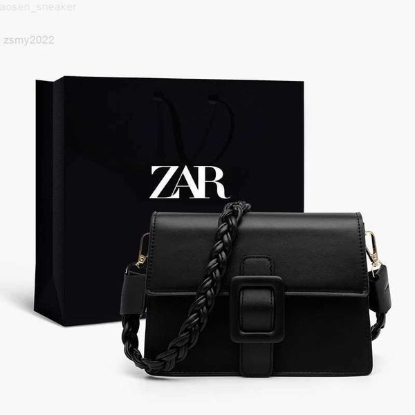 

2022 new brand design luxury handbags women solid color crossbody bags shoulder bag black small tote bag two shoulder straps