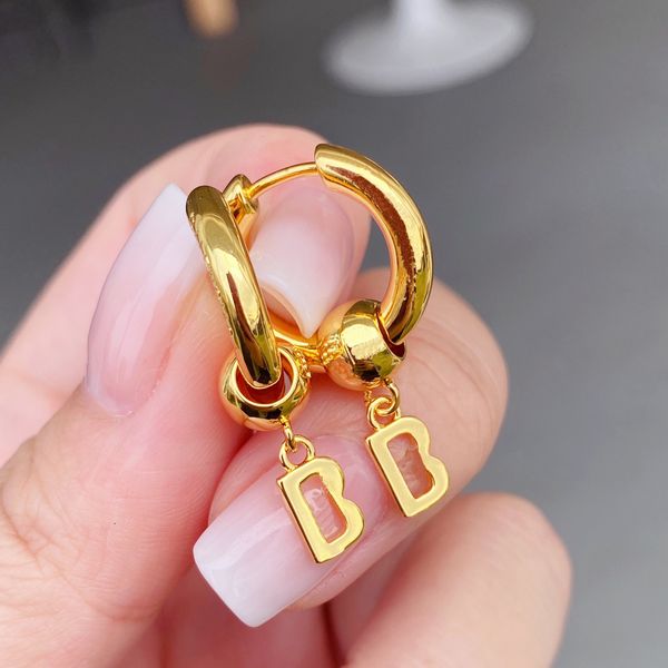 

2023 designer earring gold and silver earrings together delicate s925 sterling silver needle 14k metal wind full earrings dangle