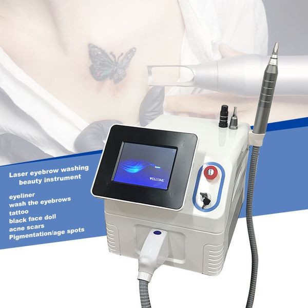 

2023 laser 532nm 785nm 1064nm new laser for tattoo removal skin whitening remove freckle removal laser machine, Black