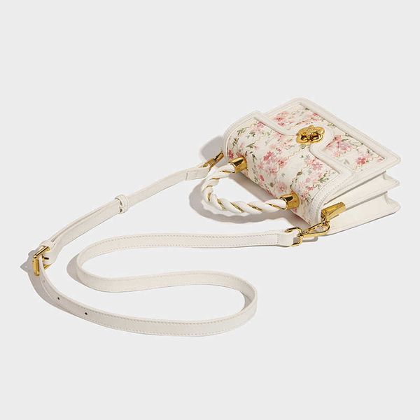 

shoulder bags small design lace fried dough twist wrist handheld square for female spring/summer new high grade one crossbody