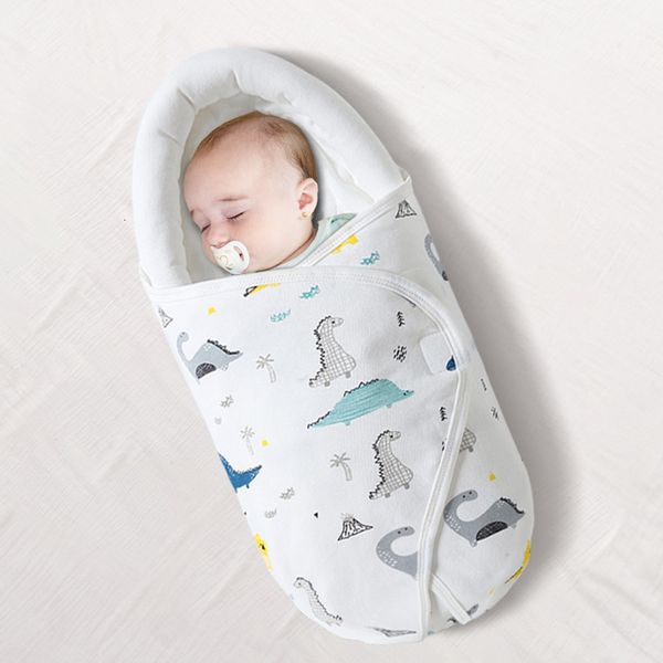 

sleeping bags 06m born antistartle swaddling baby safe wrap blankets cotton cartoon sleep sack for babies 8337cm 230216