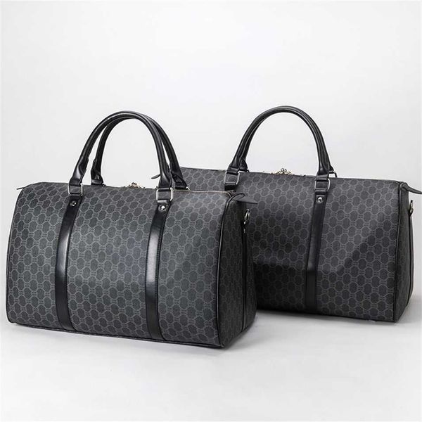 

high-capacity commuter handbag winter new men's bag printed travel bag contrast pillow bag