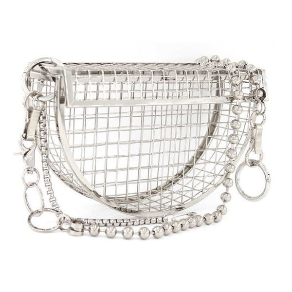 

evening bag fashion metallic hollow out clutch bag women shoulder crossbody s pu