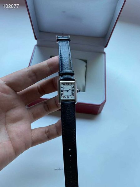 

women's watches kajia tank square women's quartz couple watch original pure men's and women's hands, Slivery;golden