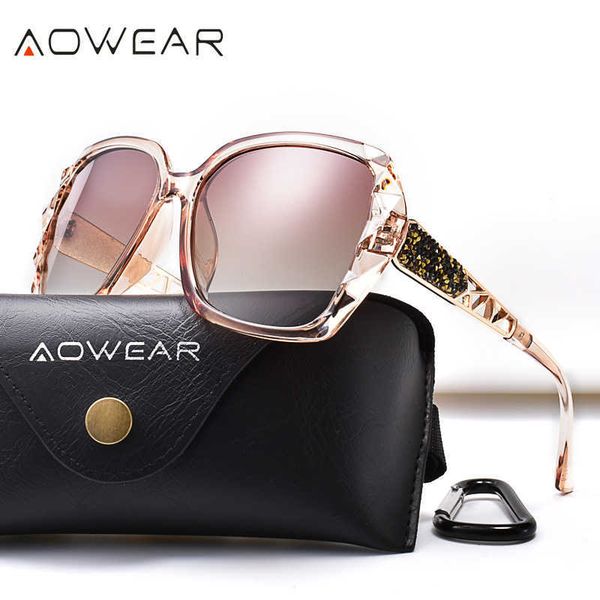 

women luxury gradient oversized sunglasses women polarized square vintage sun glasses ladies diamond shades gafas de sol mujer, White;black