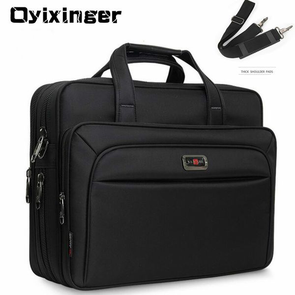 

briefcases large capacity men single shoulder bag 14" 15" 16 inches travel men's casual fashion handbags business briefcase l