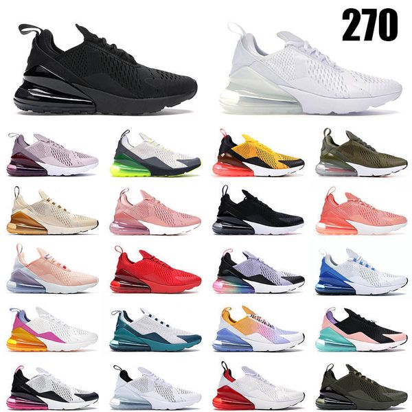 

270 270s running shoes des chaussure men women university blue black volt core white rainbow grape medium olive punch mens trainers womens o