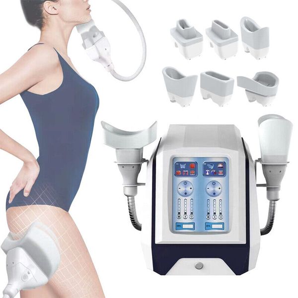 

portable cryolipolysis machine with 2 handles 360 degree suction fat ing
