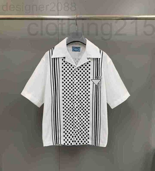 

men's casual shirts designer mens shirt summer loose white polka dot design single breasted luxury men 8gi3 j4nd, White;black