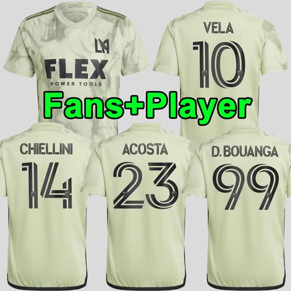 

fan and player version 23 24 lafc soccer jerseys 2023 2024 vela chiellini acosta d.bouanga kaye rossi los angeles fc football jersey, Black;yellow