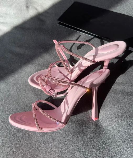 

summer dahlia dress wedding shoes crystal glass strappy sandals elegant women white black pink bride pearls high heels ladies pumps eu35-42