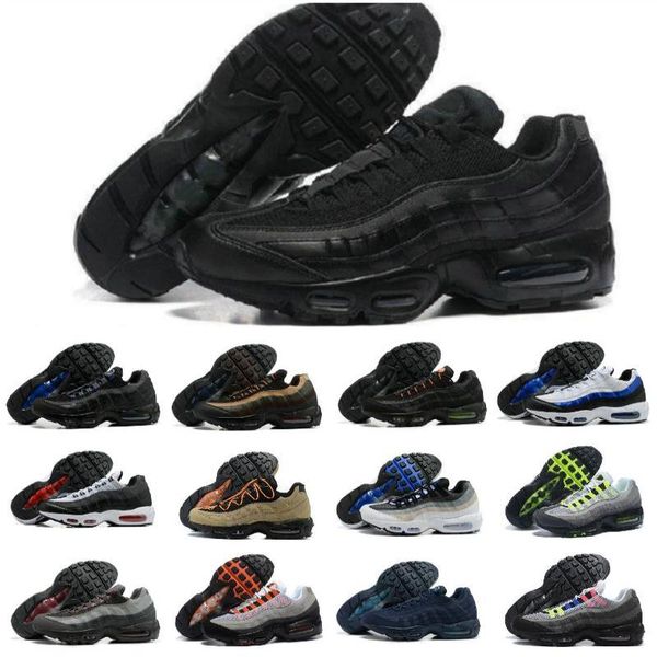 

boots 2022 classic mens 95 airmaxs running shoes greedy chaussures 95s air neon triple black white khaki total orange grape safari desi naub
