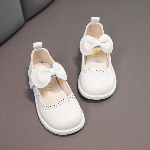 

first walkers spring autumn children baby bowknot princess leather shoes for kids girls 230217