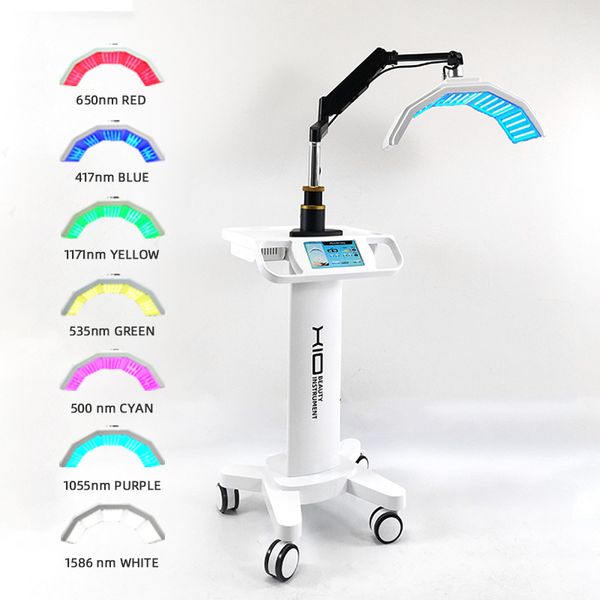 

beauty items 7 colors led pdt bio-llight therapy face pdynamic salon spa tighten acne wrinkle remover skin rejuvenation instrument