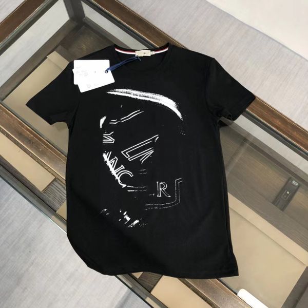 

men's new letter t-shirt classic designer men's and women's fashion street shooting t-shirt summer tide brand, White;black