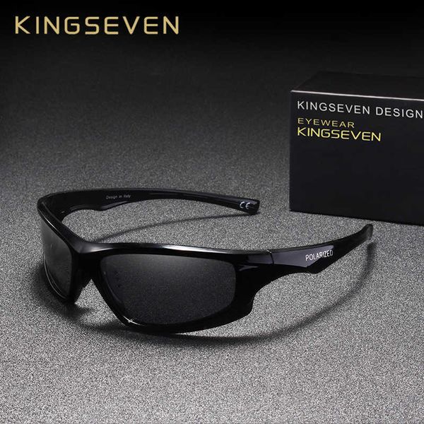 

kingseven 2019 brand design polarized sunglasses men driving shades male sun glasses for mirror goggle uv400 oculos, White;black
