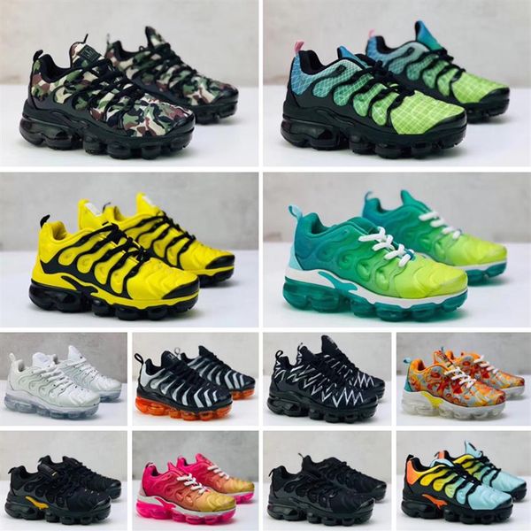 

2021 new tn plus classic children's shoes kids boys girls sports shoes sneakers size 24-35302p, Black
