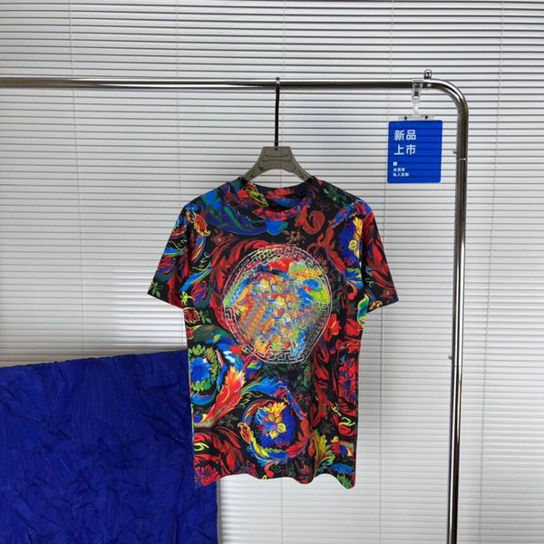 

plus tees & polos street fashion printed letters high street t-shirt short sleeves 100% cotton versatile and good-looking f4s33a, Black;brown