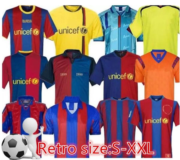 

barcelona retro soccer jersey 96 97 03 04 05 06 07 08 09 10 11 14 15 ronaldo xavi ronaldinho rivaldo guardiola puyol iniesta finals maillot, Black;yellow