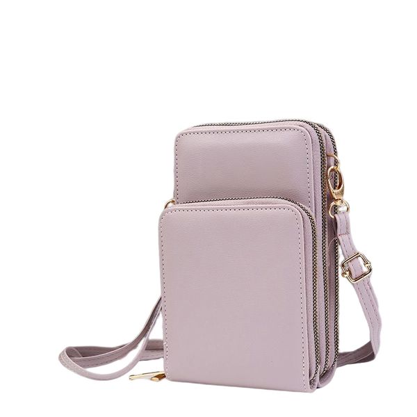 

new designer small crossbody mobile phone bag for womens luxury touch-screen fashion versatile card bag large capacity mini wallet 24