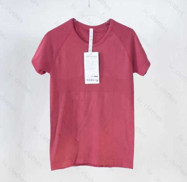 

yoga lulus womens sports t shirts wear swiftlys tech 1.0 2.0 ladies short-sleeved t-shirts wicking knit high elastic fashion fiess polos 202
