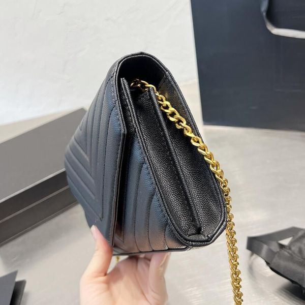

cassandre matelasse chain bag women shoulder bags luxury designer handbag leather female envelope wallet purse