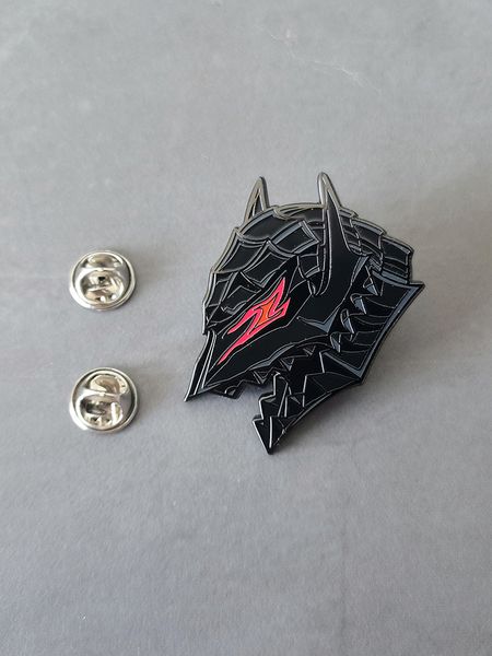 

pins brooches guts berserk metal berserker armor badge wolf japanese manga enamel 230216, Gray