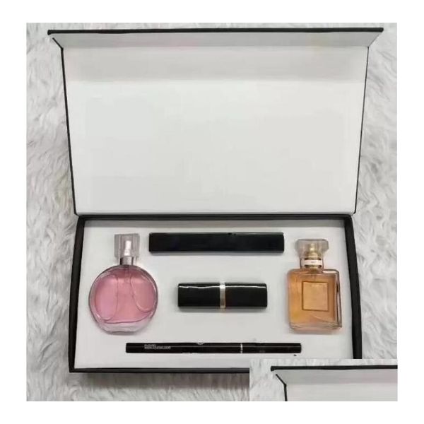 

makeup sets 5 in 1 gift set per cosmetics collection mascara eyeliner lipstick parfum kit drop delivery health beauty dhdo4