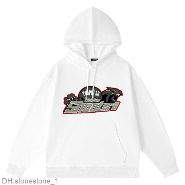 

trapstar hoodie autumn and winter pullover sports hooded sweater men's loose long-sleeved casual trend cotton sweater45kg, Black