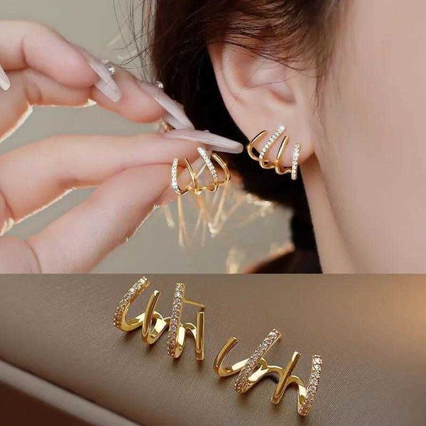 

charm pendant necklaces 2023 new simple geometry claw popular design earrings fashion, Golden
