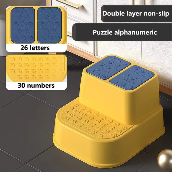 

step stools children stool bathroom hand washing bath stepping non-slip pad footstool baby platform helper assistant foot seat for kids 2302
