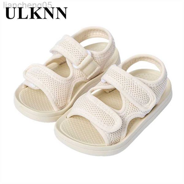 

sandals ulknn children's shoes boy's fashion breathable baby sandals summer 2021 new white cool slippers sandals 14-23 w0217, Black;red