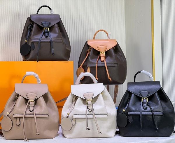 

classic designer backpacks fashion women string backpack floral printed embossed flowers letter bag 5 styles