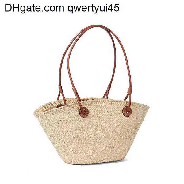 

qwertyui45 totes designer brand straw basket bags large rattan women shoulder bags big handle handmade handbags summer beach bag bali tote p