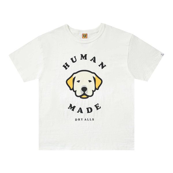 

made human dog head short sleeve tee half men and women, White;black